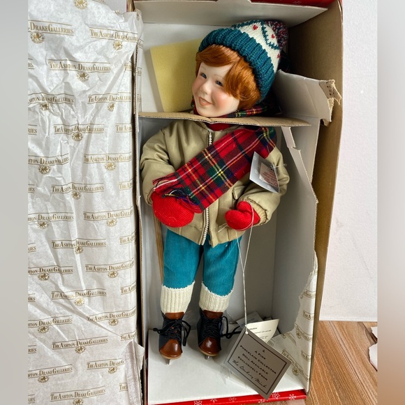 🆕Ashton Drake Doll Brian Vintage Winterfest Hockey Player Stewart Sherwood 1991 - Picture 1 of 9